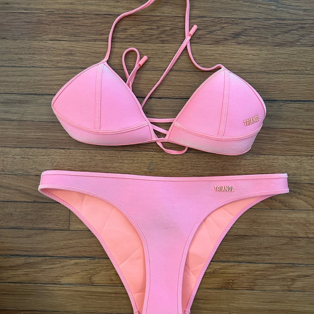 Triangl Pink Bikini Set